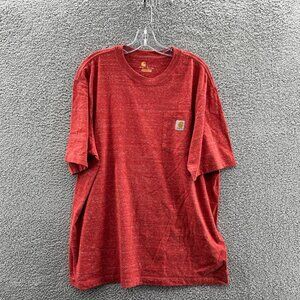 Carhartt Pocket T-Shirt Mens Large Original Fit Salmon Workwear